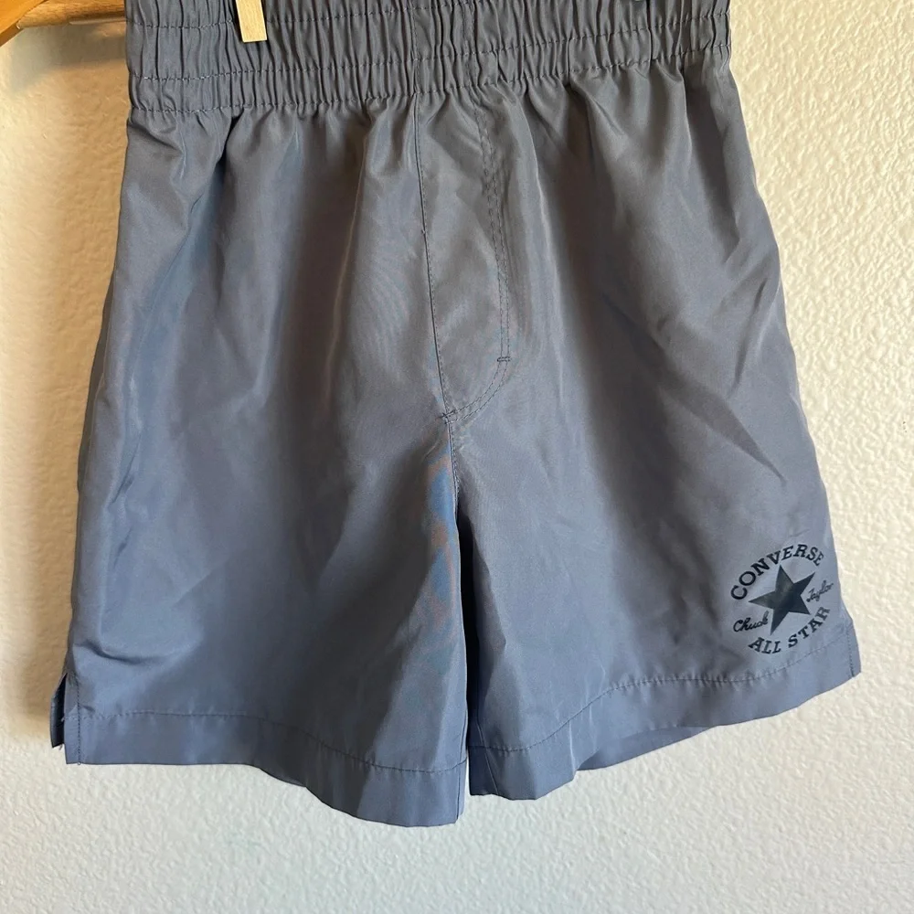 Converse Gray Athletic Shorts with Elastic Waistband